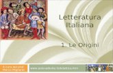Www.polovalboite.it/didattica.htm A cura del prof. Marco Migliardi Letteratura Italiana 1. Le Origini.
