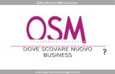 DOVE SCOVARE NUOVO BUSINESS  O PEN S OURCE M ANAGEMENT ?