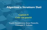 Capitolo 8 Code con priorità Algoritmi e Strutture Dati Camil Demetrescu, Irene Finocchi, Giuseppe F. Italiano.