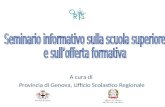 A cura di Provincia di Genova, Ufficio Scolastico Regionale.