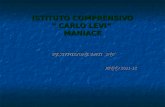 ISTITUTO COMPRENSIVO CARLO LEVI MANIACE RESTITUZIONE DATI SNV ANNO 2011-12.