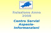 Relazione Anno 2008 Centro Servizi Aspasia- Informanziani Comune di Cento.