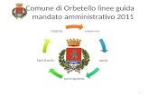 Comune di Orbetello linee guida mandato amministrativo 2011 trasparenza unità partecipazione territorio risorse 1.