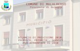 COMUNE DI MALALBERGO Provincia di Bologna BILANCIO DI PREVISIONE 2010: PROPOSTE, PRIORITA, SERVIZI PER AFFRONTARE IL 2010.