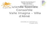 Azienda Speciale Consortile Valle Imagna – Villa d Almè ASSEMBLEA CONSORTILE 24 aprile 2013 Azienda Territoriale per i Servizi alla Persona Ufficio di.