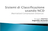 (Normalized Compression Distance) Gruppo MAPAG Ingenito Antonio 0521000141.