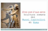 Eros con il suo arco Scultura romana dei Musei Capitolini di RomaRoma 17/04/2009 carmelo anastasio 1.