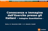 Titolo-Tahoma bold 11pt, Name-Tahoma italic 10pt 00. Mese 0000 Custom Research GfK Group 15 Novembre 2006Immagine dellEsercito Italiano, A. C. Bosio/ G.