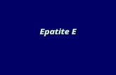 Epatite E. HEV Agente eziologico di epatite a trasmissione enterica non-A, non- B La sua esistenza non era riconosciuta prima degli anni 80.