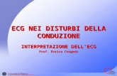 ECG NEI DISTURBI DELLA CONDUZIONE INTERPRETAZIONE DELLECG Prof. Enrico Congedo.