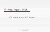 Alice Pavarani - 5B informatica - dicembre 2007 1 Il linguaggio SQL SQL applicato a SQL Server.