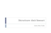 Strutture dati lineari Lista Pila Coda. Strutture dati Per gestire un insieme dinamico di elementi occorre implementarlo mediante una struttura dati.