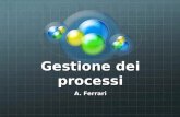 Gestione dei processi A. Ferrari. Multiprogrammazione Tutti i Sistemi Operativi moderni sono in grado di eseguire contemporaneamente più di un programma.