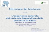 Attivazione del telelavoro ----- Lesperienza concreta dellAzienda Ospedaliera della provincia di Pavia Provincia di Monza-Brianza Congresso del 20/10/2010.