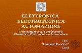 ELETTRONICA ELETTROTECNICA AUTOMAZIONE Presentazione a cura dei docenti di Elettronica, Elettrotecnica e Automazione ITIS Leonardo Da Vinci Carpi.