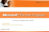 Dicembre, 2005 Il nuovo modello dei crediti Laura Pin Microsoft Partner Program Manager Italia.