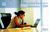 Microsoft Business Solutions CRM. Agenda Caratteristiche di Microsoft CRM Infrastruttura con Windows Small Business Server Microsoft CRM per la PMI: incentivo.