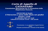 Corte di Appello di CATANZARO Commissione Distrettuale per la Formazione della Magistratura Onoraria Corte di Appello di CATANZARO Commissione Distrettuale.