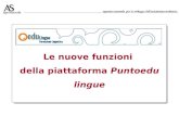 Le nuove funzioni della piattaforma Puntoedu lingue.