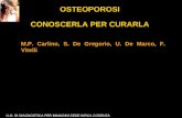 OSTEOPOROSI CONOSCERLA PER CURARLA M.P. Carlino, S. De Gregorio, U. De Marco, F. Vitelli U.O. DI DIAGNOSTICA PER IMMAGINI SEDE INRCA COSENZA.