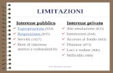 Prof. Bertolami Salvatore LIMITAZIONI Interesse pubblico 4 Espropriazione (834) Espropriazione 4 Requisizione (835) Requisizione 4 Servitù (1027) Servitù