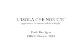 LISOLA CHE NON CE ` aggiornare la struttura dei cataloghi Paola Rescigno ISKOI, Firenze 2013.