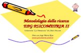 Università G.dAnnunzio di Chieti-Pescara Dott.ssa Sergi Maria Rita  Metodologia della ricerca EPG PSICOMETRIA II.