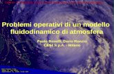 CAPI04 - 8^ Workshop: Calcolo ad Alte Prestazioni in Italia, Milano 24-25/11/2004 CESI Problemi operativi di un modello fluidodinamico di atmosfera Paolo.