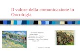 Bardolino 13/01/08 Il valore della comunicazione in Oncologia Dr.Roberto Magarotto Responsabile Struttura di Cure Palliative Dipartimento Oncologico Ospedale.