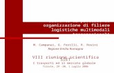 1 Elementi di processo ed organizzazione di filiere logistiche multimodali transnazionali M. Campanai, G. Ferilli, R. Rosini Regione Emilia Romagna VIII.