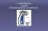 LIMPRESA come PARADIGMA STORICO slides lezione 16.04.2010 LIMPRESA come PARADIGMA STORICO. slides lezione 16.04.2010.