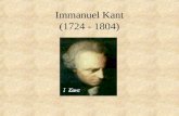Immanuel Kant (1724 - 1804). Il criticismo kantiano La Critica della Ragion Pura La Critica della Ragion Pratica La Critica del Giudizio.