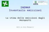 Dott.sa Anna Monguzzi INEMAR Inventario emissioni La stima delle emissioni dagli Aeroporti.