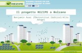 Il progetto REZIPE a Bolzano Benjamin Auer (Ökoinstitut Südtirol/Alto Adige)