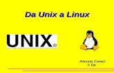 Da Unix a Linux Alessio Coraci Alessio Coraci V Dp.