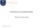 Chimica dell'ambiente Chimica ambientale Rita Giovannetti.