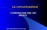 La comunicazione COMUNICARE NEL NO PROFIT Maria Angela Bellavista per Cescot -2009.