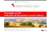 Paesaggio rurale: indicatori di benessere e nuove misure Luigi Costanzo | Dipartimento censimenti e archivi amministrativi e statistici Alessandra Ferrara.