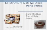 Le Strutture Dati Su Disco Parte Prima Dalle Strutture Dati ai Data Bases Mario Capurso .