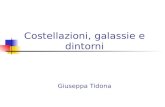 Costellazioni, galassie e dintorni Giuseppa Tidona.