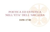 POETICA ED ESTETICA NELLETA DELLARCADIA 1690-1748.