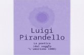 Luigi Pirandello La poetica (dal saggio Lumorismo1908)