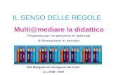 IL SENSO DELLE REGOLE Multi@mediare la didattica Proposta per un percorso in verticale di formazione in servizio ISIS Malignani di Cervignano del Friuli.