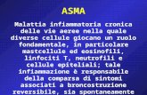 ASMA Malattia infiammatoria cronica delle vie aeree nella quale diverse cellule giocano un ruolo fondamentale, in particolare mastcellule ed eosinofili,