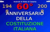 Archivio di Stato di Caserta 19482008 60°ANNIVERSARIODELLA COSTITUZIONE ITALIANA.