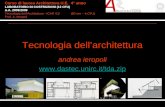 Arch. Consuelo Nava Corso di laurea Architettura U.E.4° anno LABORATORIO DI COSTRUZIONI (12 CFU) A.A. 2008/2009 Tecnologia dellArchitettura - ICAR /12(60.