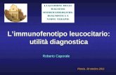 Limmunofenotipo leucocitario: utilità diagnostica Roberto Caporale Pistoia, 29 ottobre 2011
