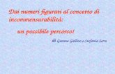 Dai numeri figurati al concetto di incommensurabilità: un possibile percorso! di Gemma Gallino e Stefania Serre.
