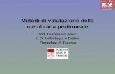 Metodi di valutazione della membrana peritoneale Dott. Gianpaolo Amici U.O. Nefrologia e Dialisi Ospedale di Treviso.