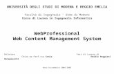 UNIVERSITÀ DEGLI STUDI DI MODENA E REGGIO EMILIA Facoltà di Ingegneria - Sede di Modena Corso di Laurea in Ingegneria Informatica Anno Accademico 2004-2005.